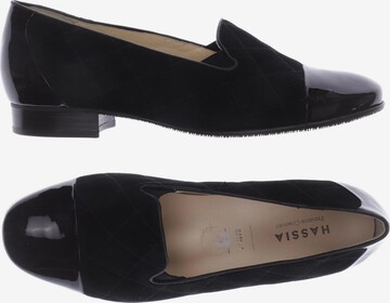 HASSIA Flats & Loafers in 39 in Black: front