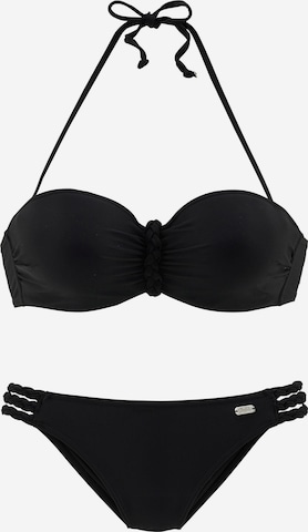 BUFFALO Bikini in Zwart: voorkant