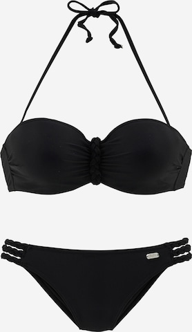 BUFFALO Bikini in Black: front