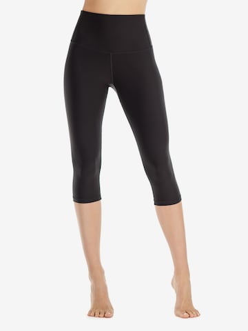 WinshapeSkinny Sportske hlače 'HWL217C' - crna boja: prednji dio