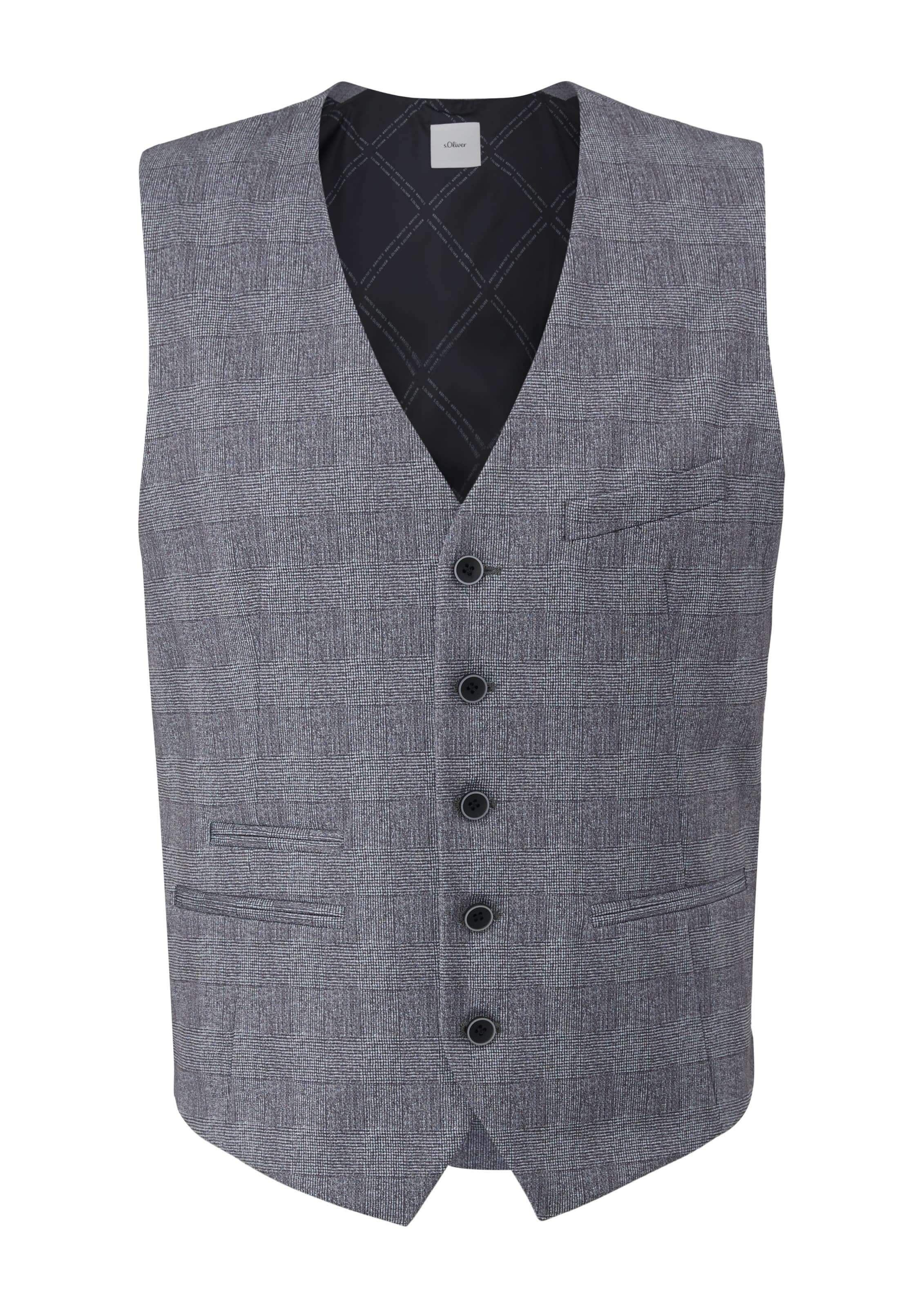 Gilet de costume ' S.ONICE ' s.Oliver en gris : devant