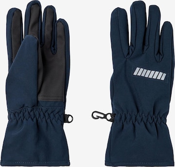 NAME IT - Guantes 'Nalfa' en azul: frente