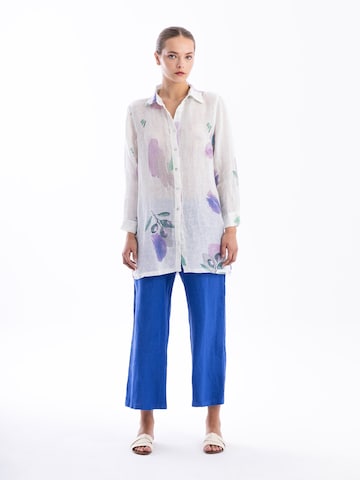 Chemisier Haris Cotton en blanc