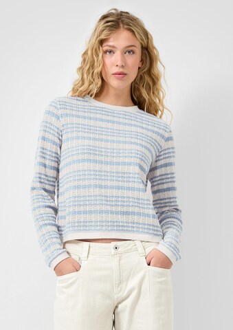 T-shirt QS en bleu : devant