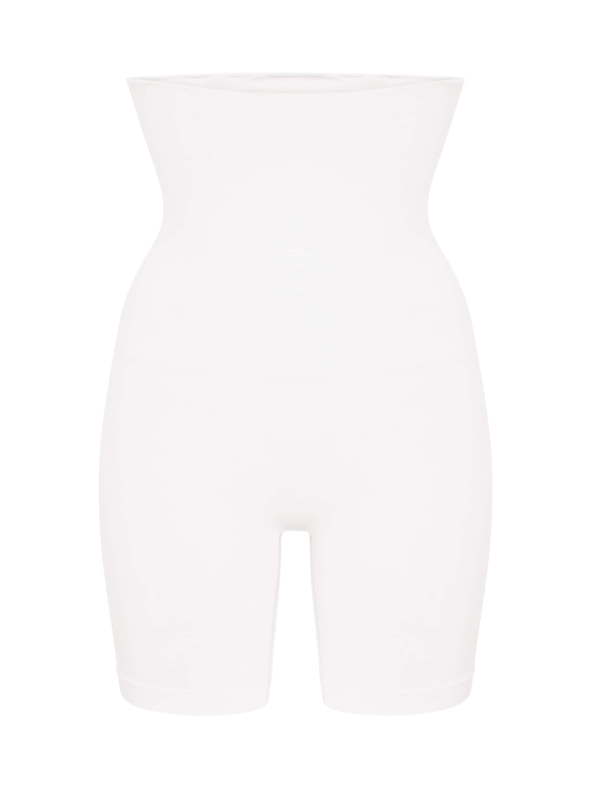 cfab (formerly creamy fabrics) Shaping Pants 'High Waisted Shaping Shorts' in White: front