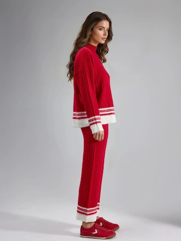 Pantalons de tailleur My fashion en rouge