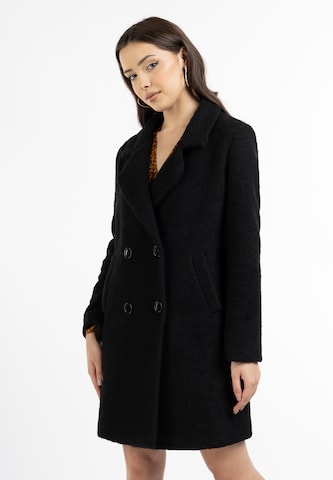 Manteau mi-saison faina en noir : devant