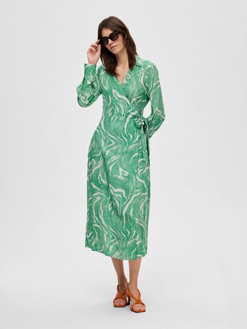 SELECTED FEMME Košilové šaty – zelená