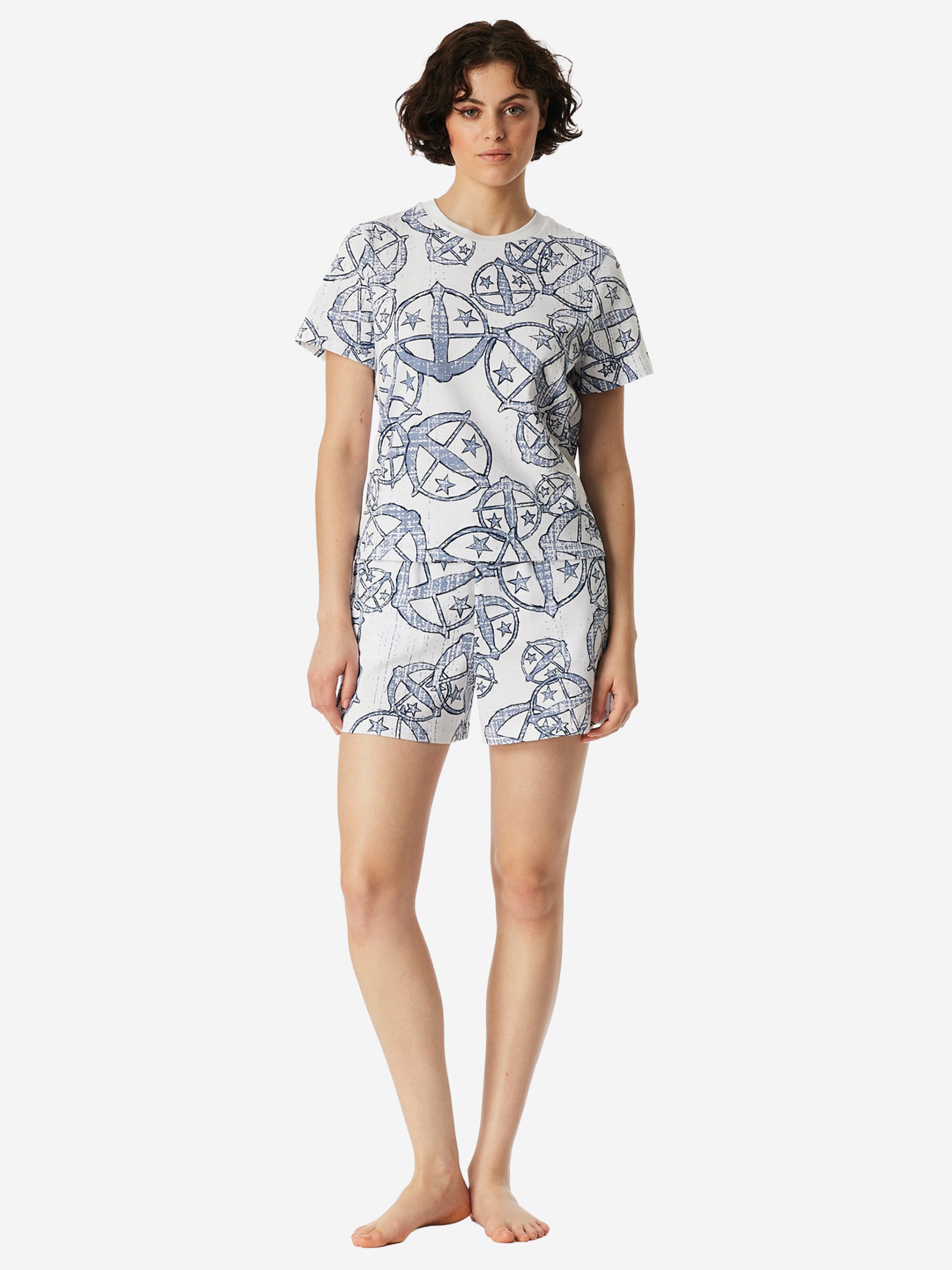 SCHIESSER Shirt ' SCHIESSER 150 YEARS ' in Blauw