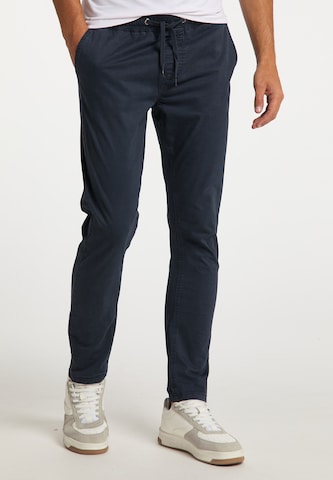 Coupe slim Pantalon chino MO en bleu : devant