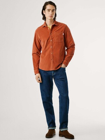Regular fit Camicia 'Clayton' di Pepe Jeans in marrone
