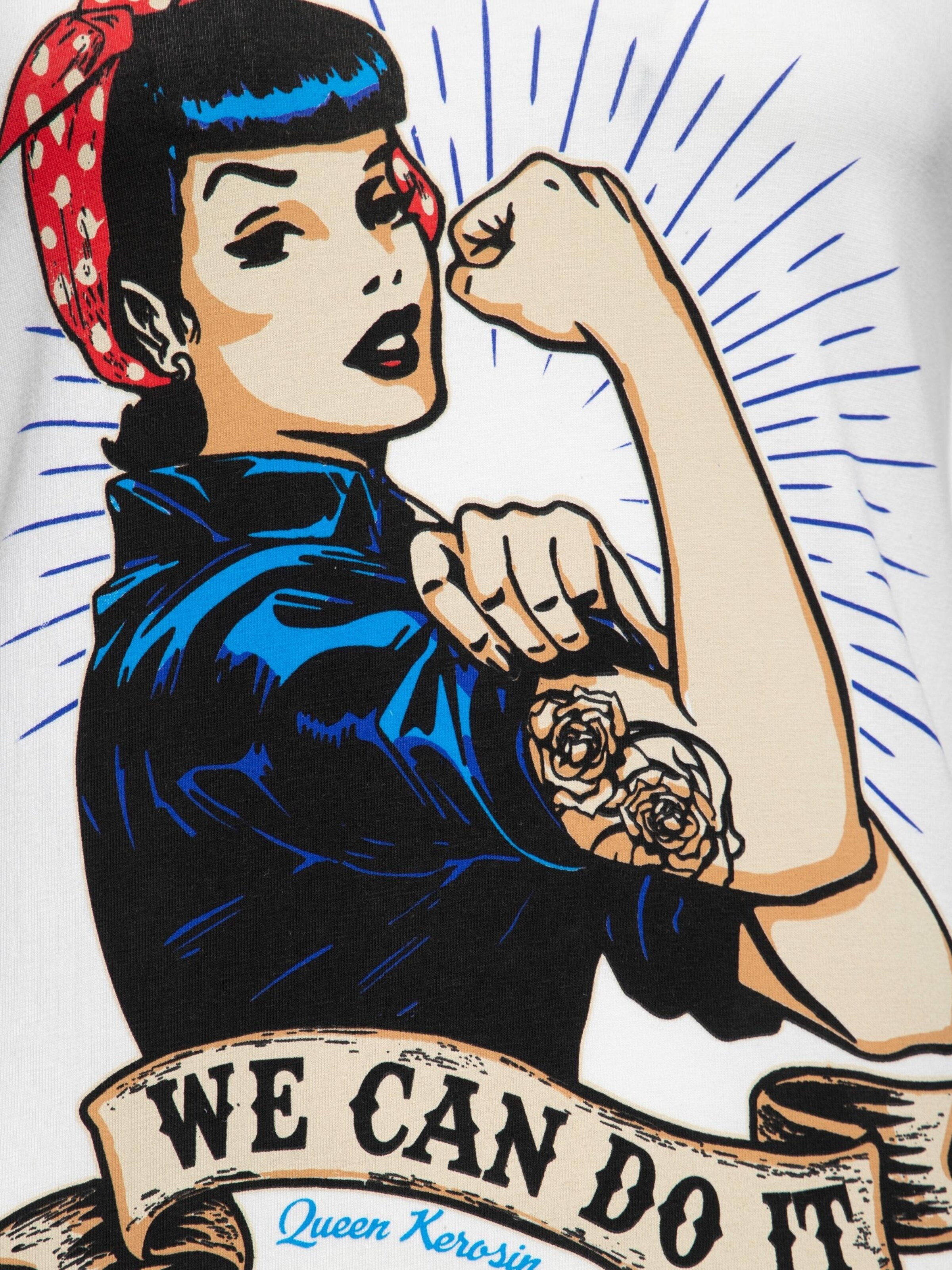 Queen Kerosin Shirt 'We can do it' in White