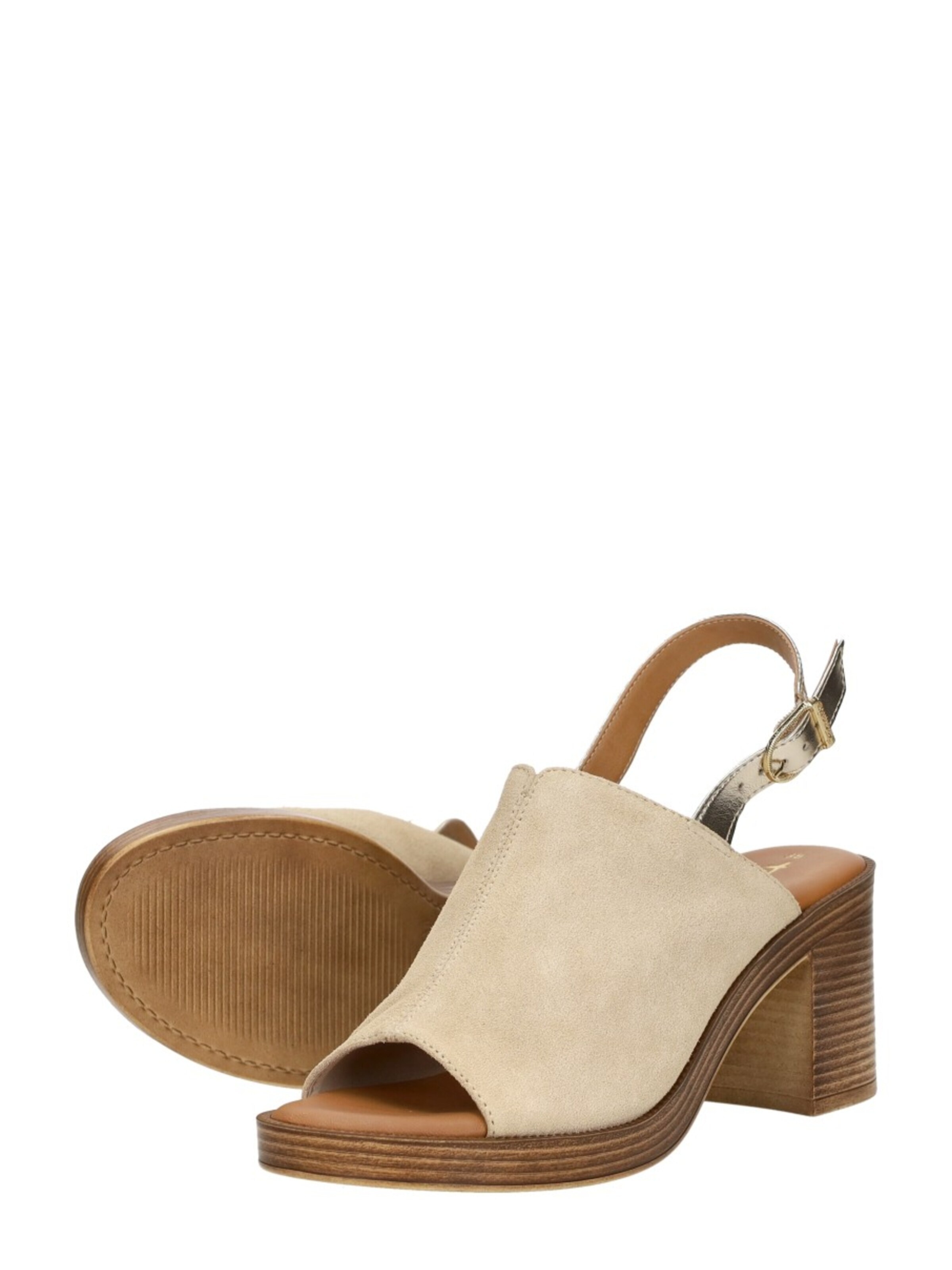 Sandales à lanières 'Sandalen Hak' Tamaris en beige