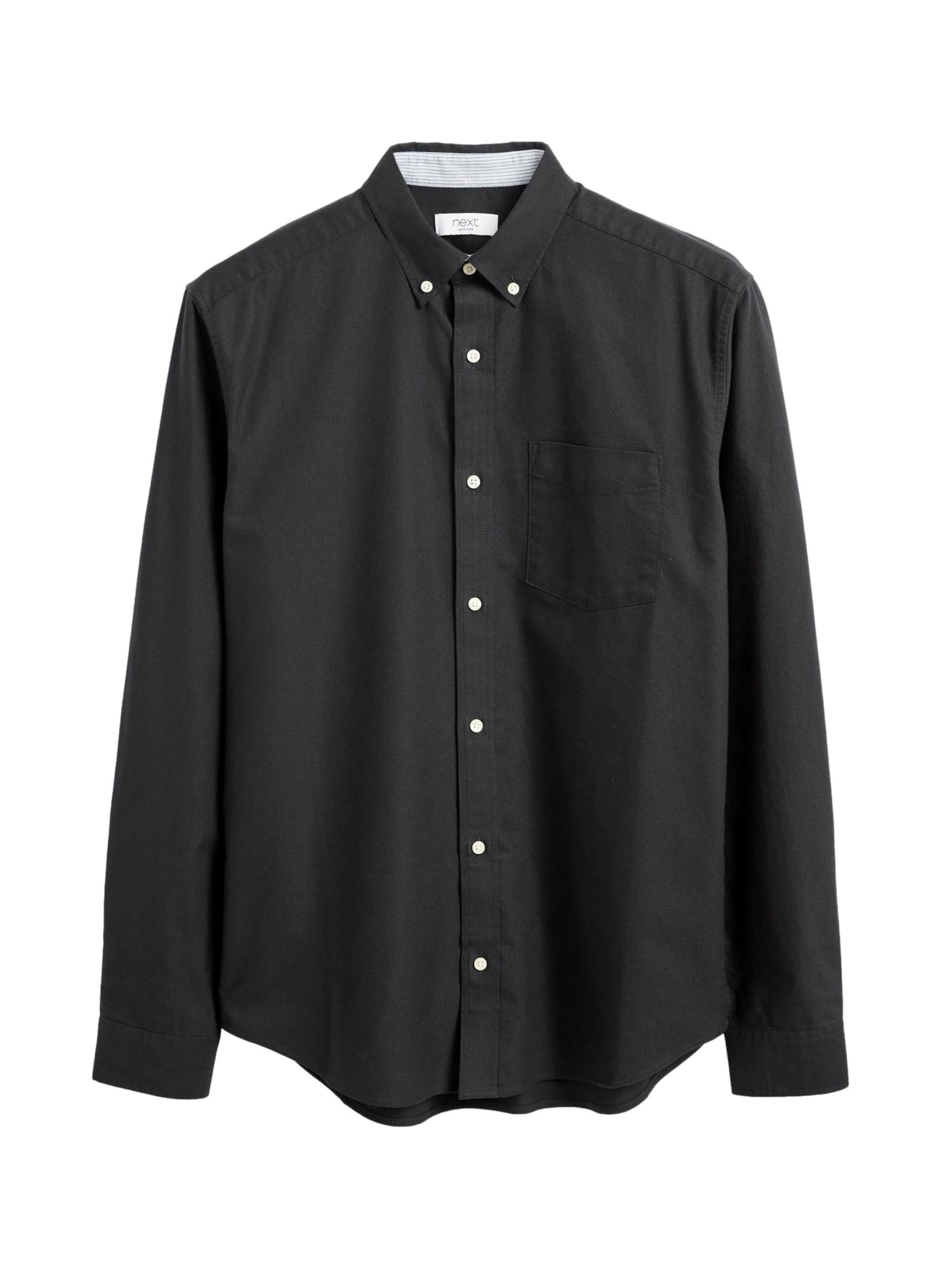Next Rovný strih Košeľa - Čierna: predná strana