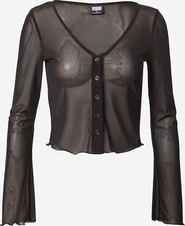 Camicia da donna di Urban Classics in nero: frontale