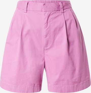 GAP Pleat-Front Pants in Purple: front