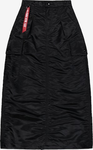 ALPHA INDUSTRIESSuknja - crna boja: prednji dio