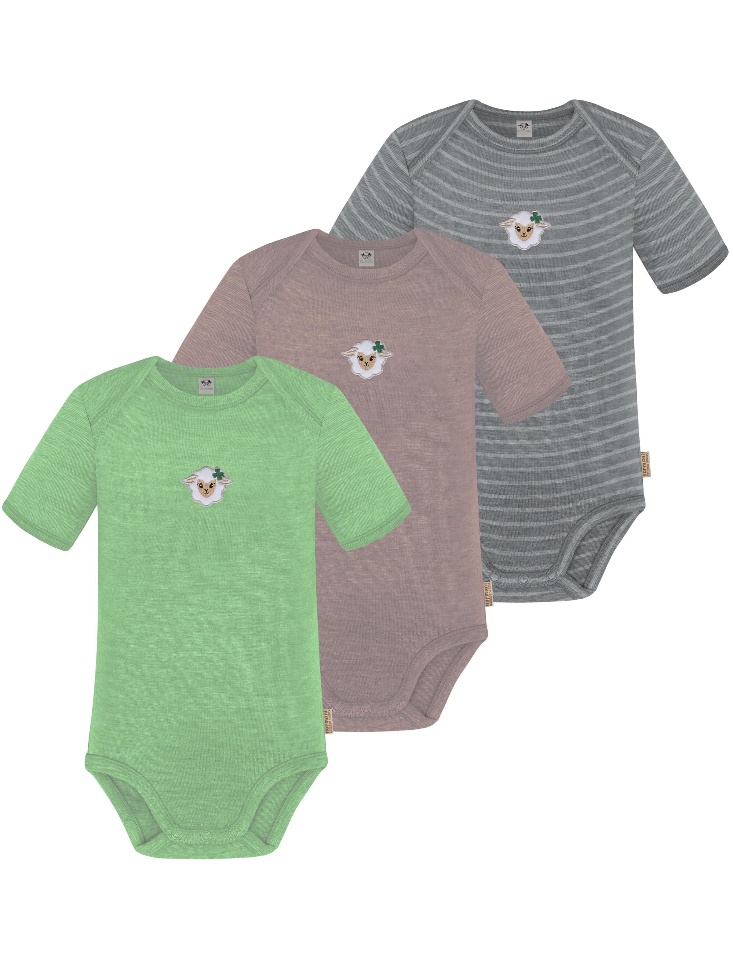 Barboteuse / body 'Tauranga' normani en mélange de couleurs : devant