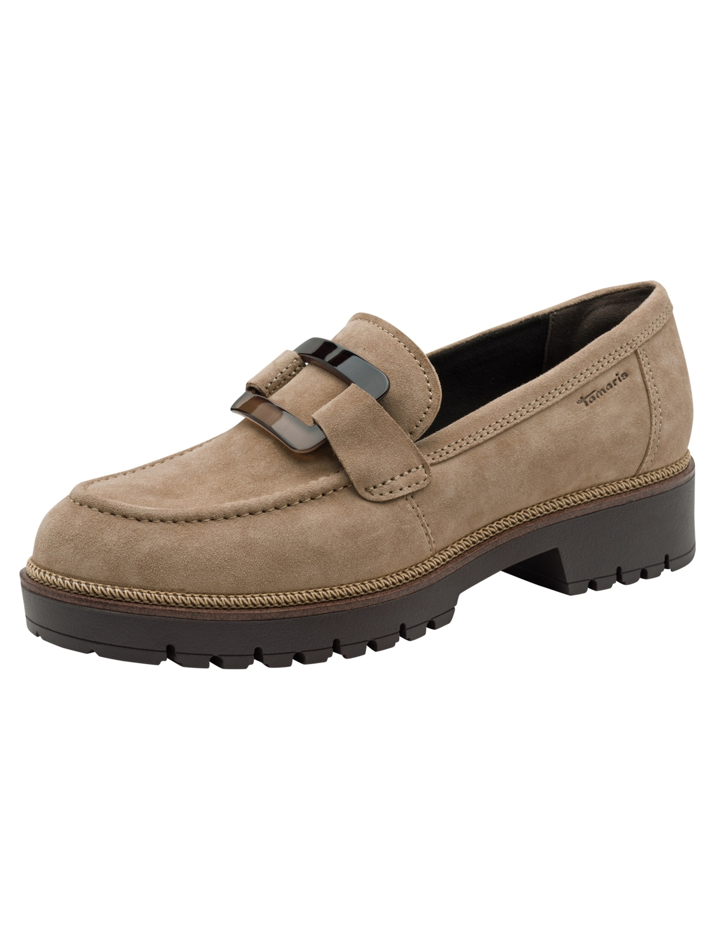 Chaussure basse Tamaris en beige : devant