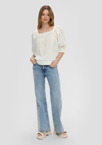QS Blus i vit