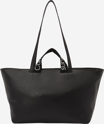 Calvin Klein Jeans Shopper in Zwart: voorkant