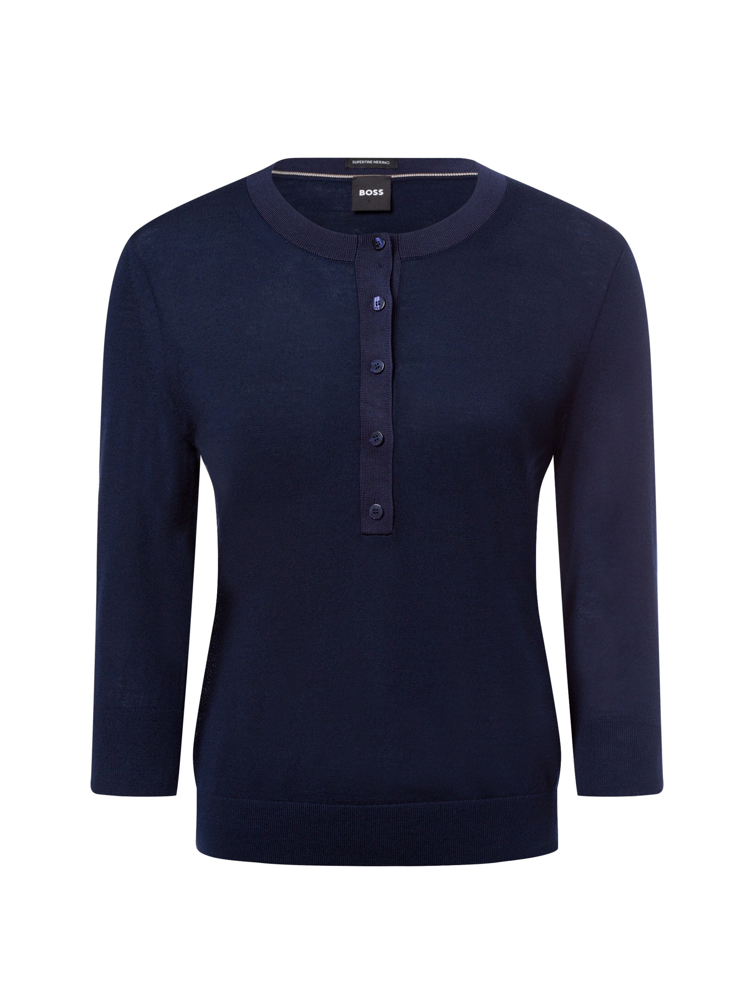 Pull-over ' Fiblure ' BOSS en bleu : devant