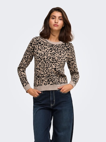 ONLY Pullover 'ONLPil' in Braun: Vorderseite
