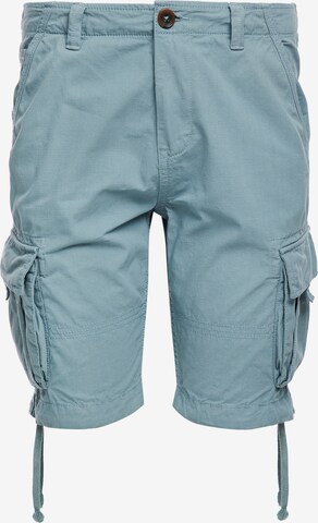 Threadbare Cargo trousers 'Manchester' in Blue: front