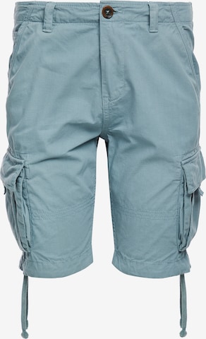 Threadbare Cargo Pants 'Manchester' in Blue: front