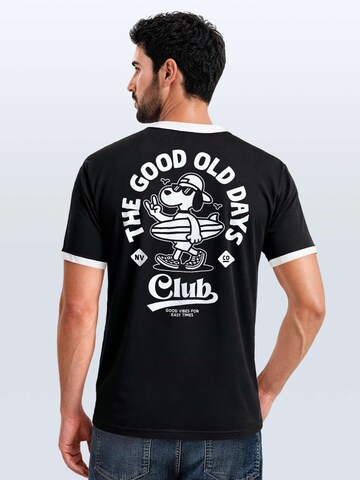 Neverless Shirt 'Good old Days'‌‌‌‌‌‌‌‌‌‌ in Schwarz: Vorderseite