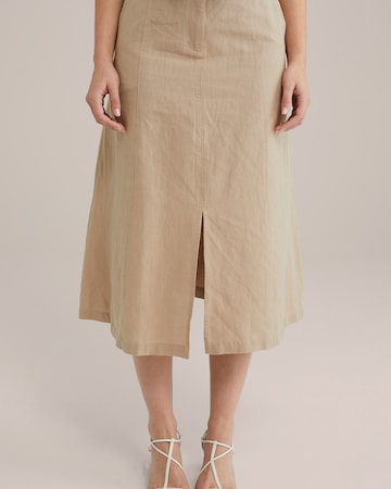 WE Fashion Skirt in Beige: front