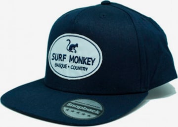 Surf Monkey Athletic Cap in Blue: front