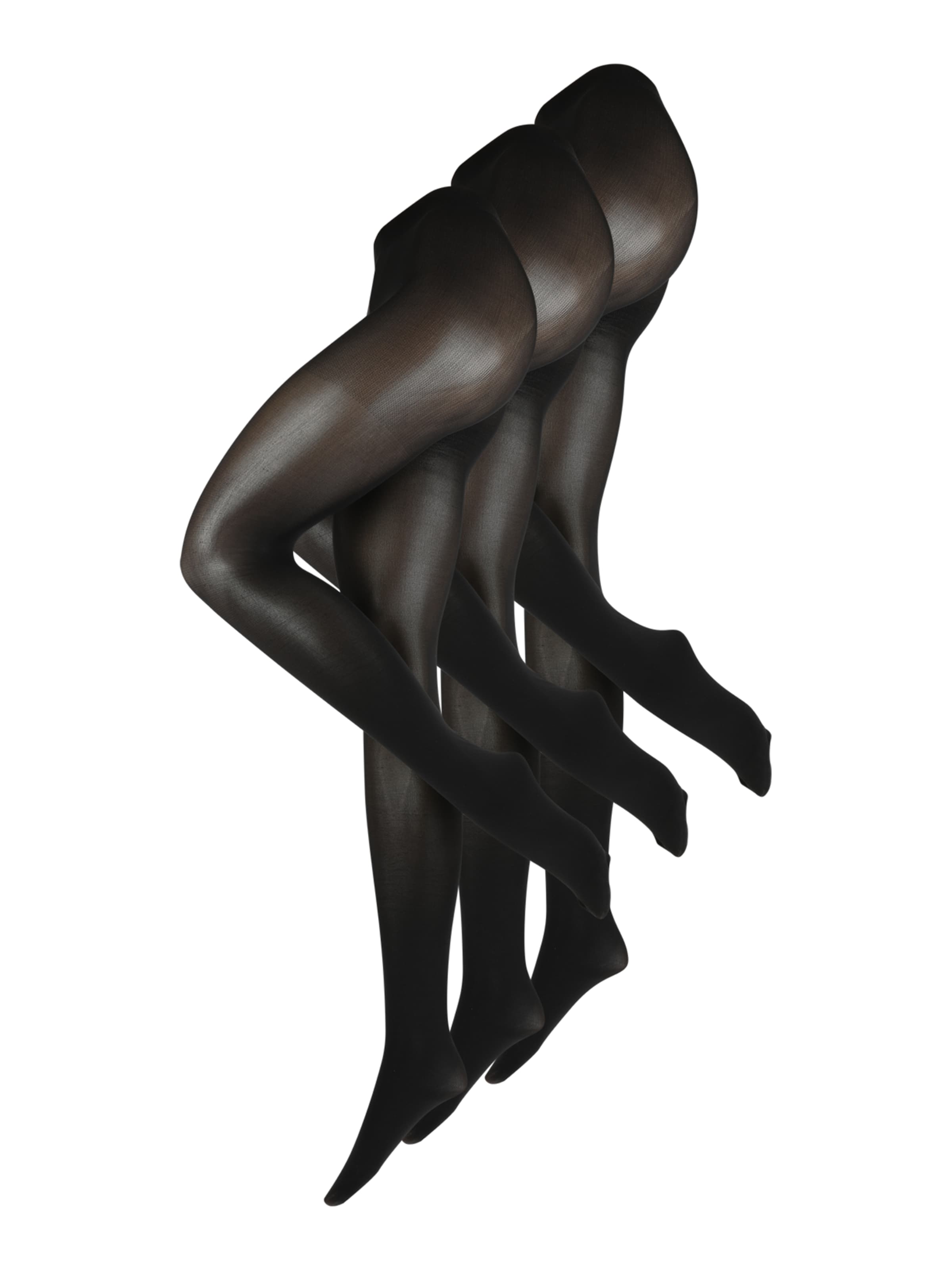 PIECES Strømpebukser 'New Nikoline' i sort: forside