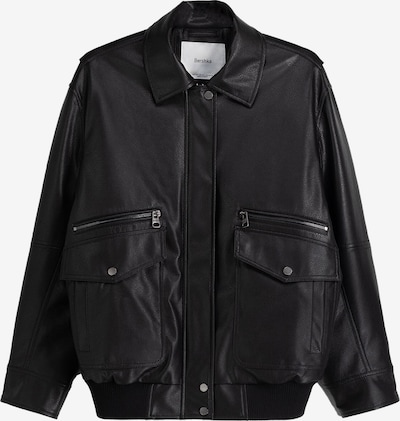 Bershka Prehodna jakna | črna barva, Prikaz izdelka