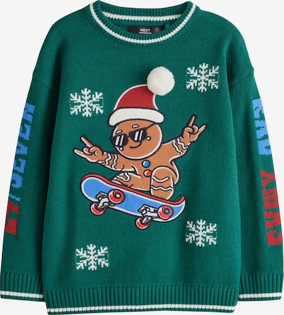 Next Sweater in 116 in Brown / Green / Red / White, Item view