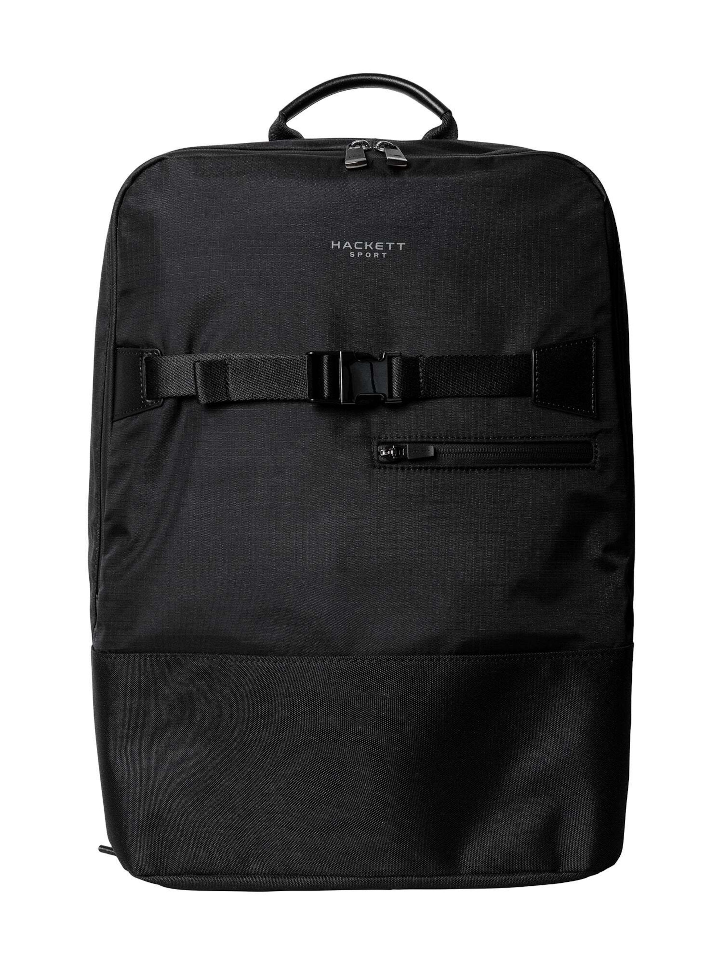 Hackett London Backpack in Black: front
