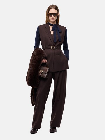 PINKO Väst 'PINKO NURAQUS GILET DIAGONALE GILET' i brun