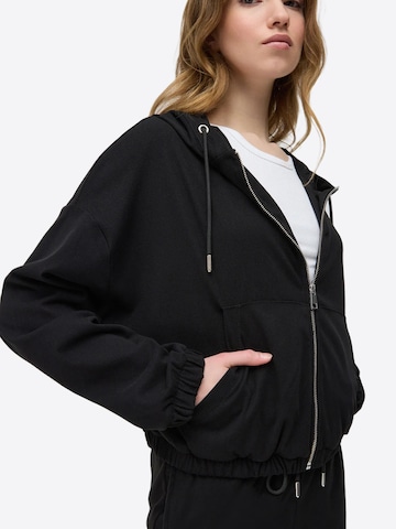 No Matter What Zip-Up Hoodie in Black