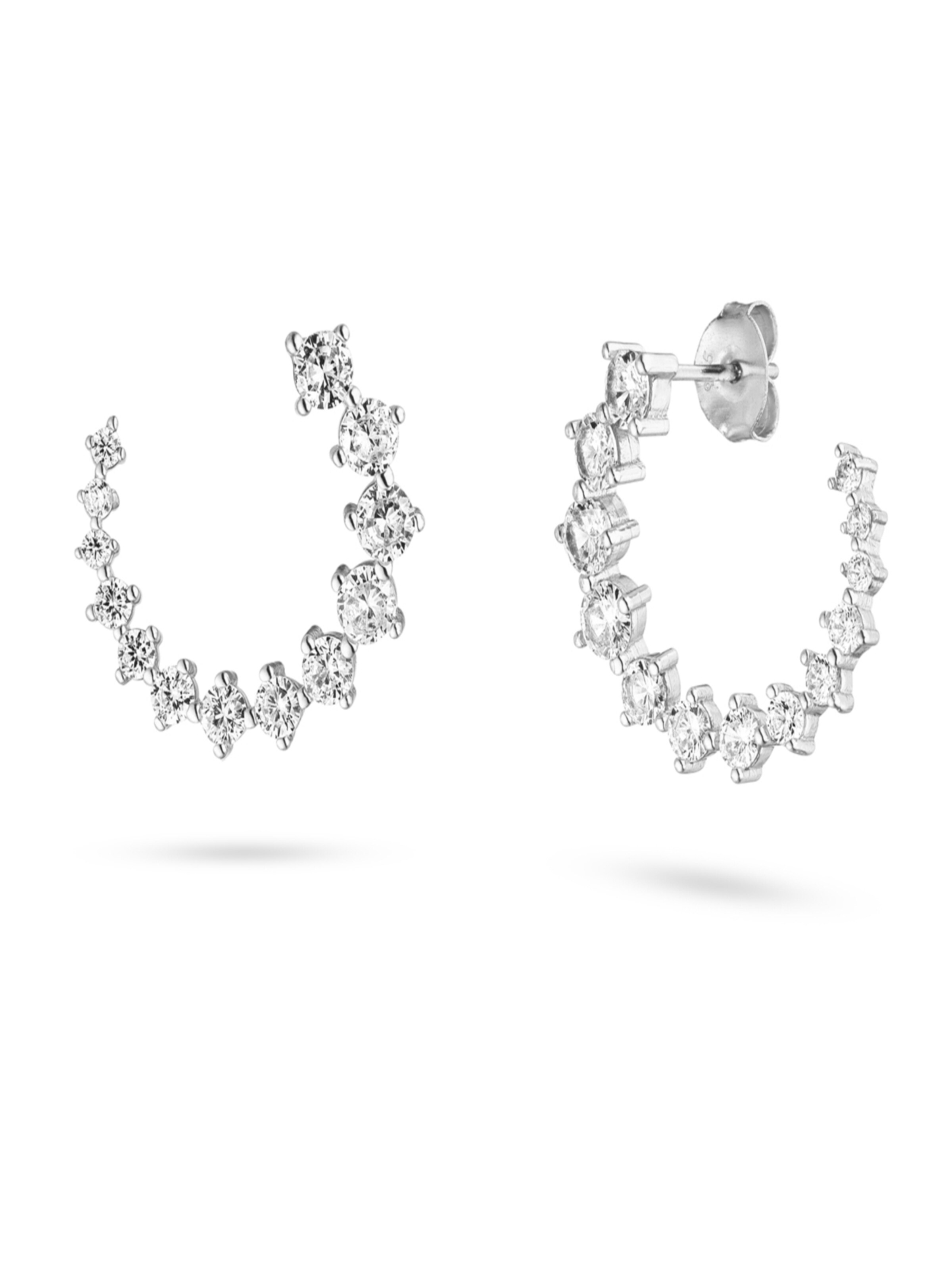 Fiocco Jewelry Earrings 'Wonder' in Silver: front