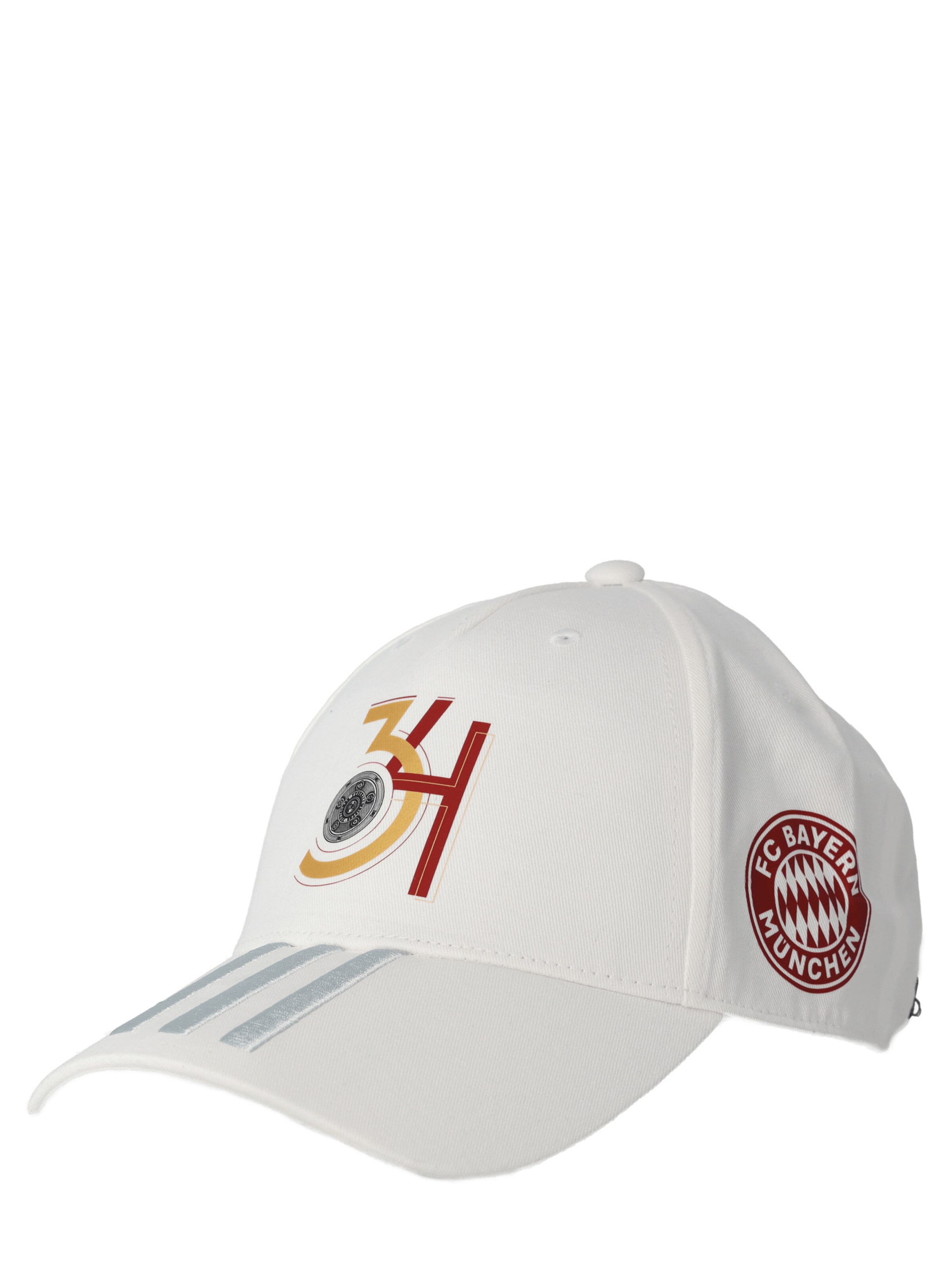 FC BAYERN MÜNCHEN - Gorra deportiva 'Deutscher Meister' en blanco: frente