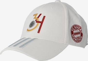 Casquette de sport 'Deutscher Meister' FC BAYERN MÜNCHEN en blanc : devant