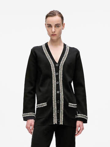 Cardigan Karl Lagerfeld en noir : devant
