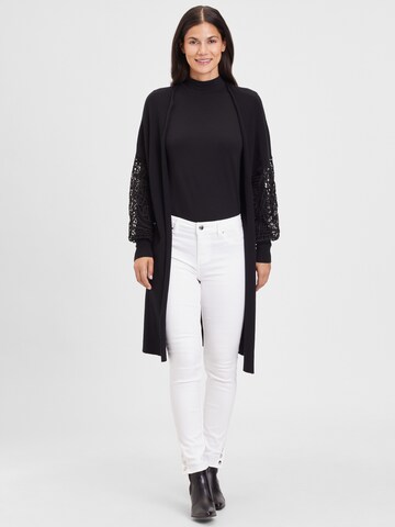 LASCANA Knit Cardigan in Black: front