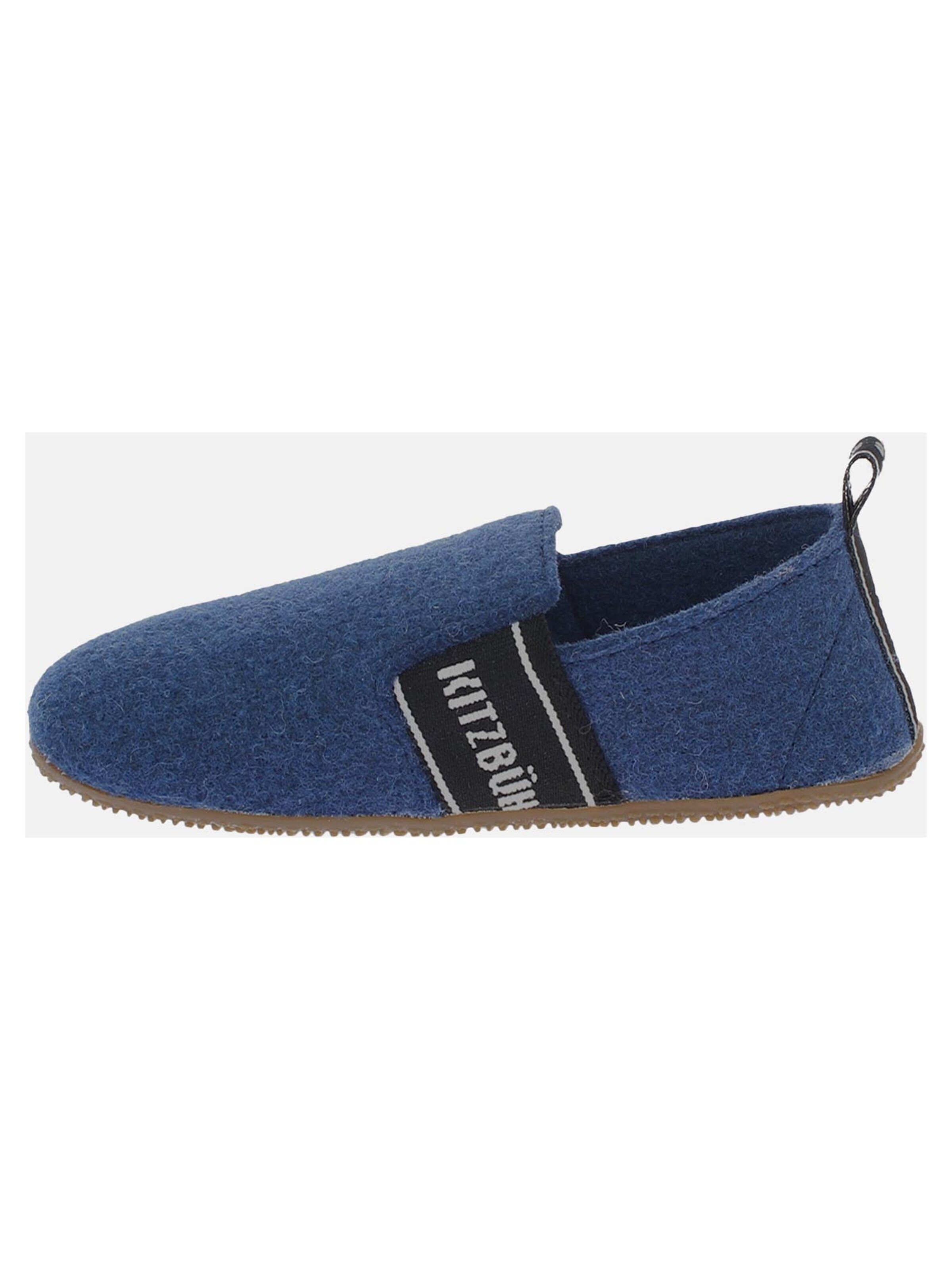 Living Kitzbühel Huisschoenen 'Filz' in Blauw: voorkant