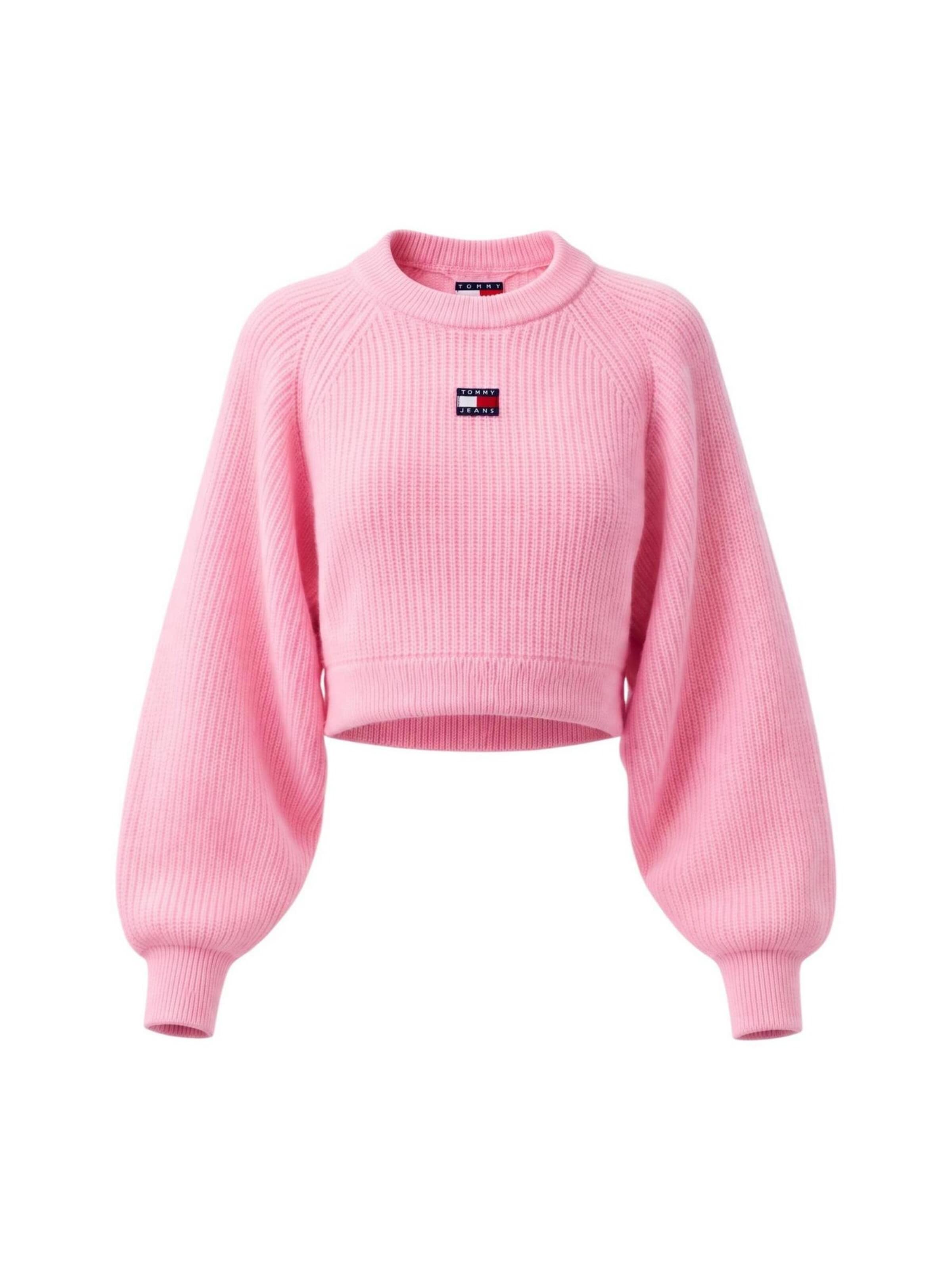 Tommy Jeans Trui 'DW0DW22024' in Roze: voorkant