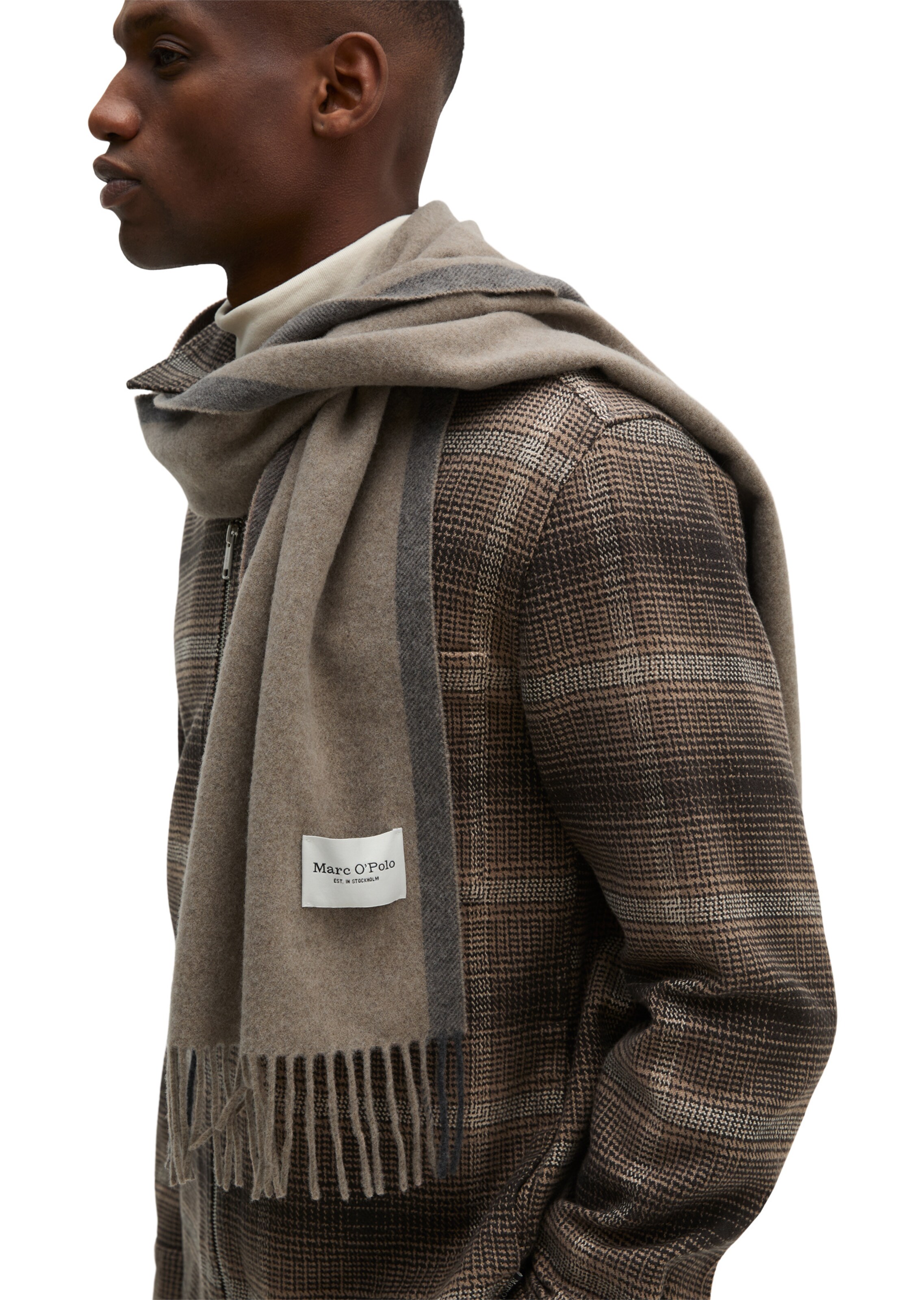 Marc O'Polo Scarf in Beige: front