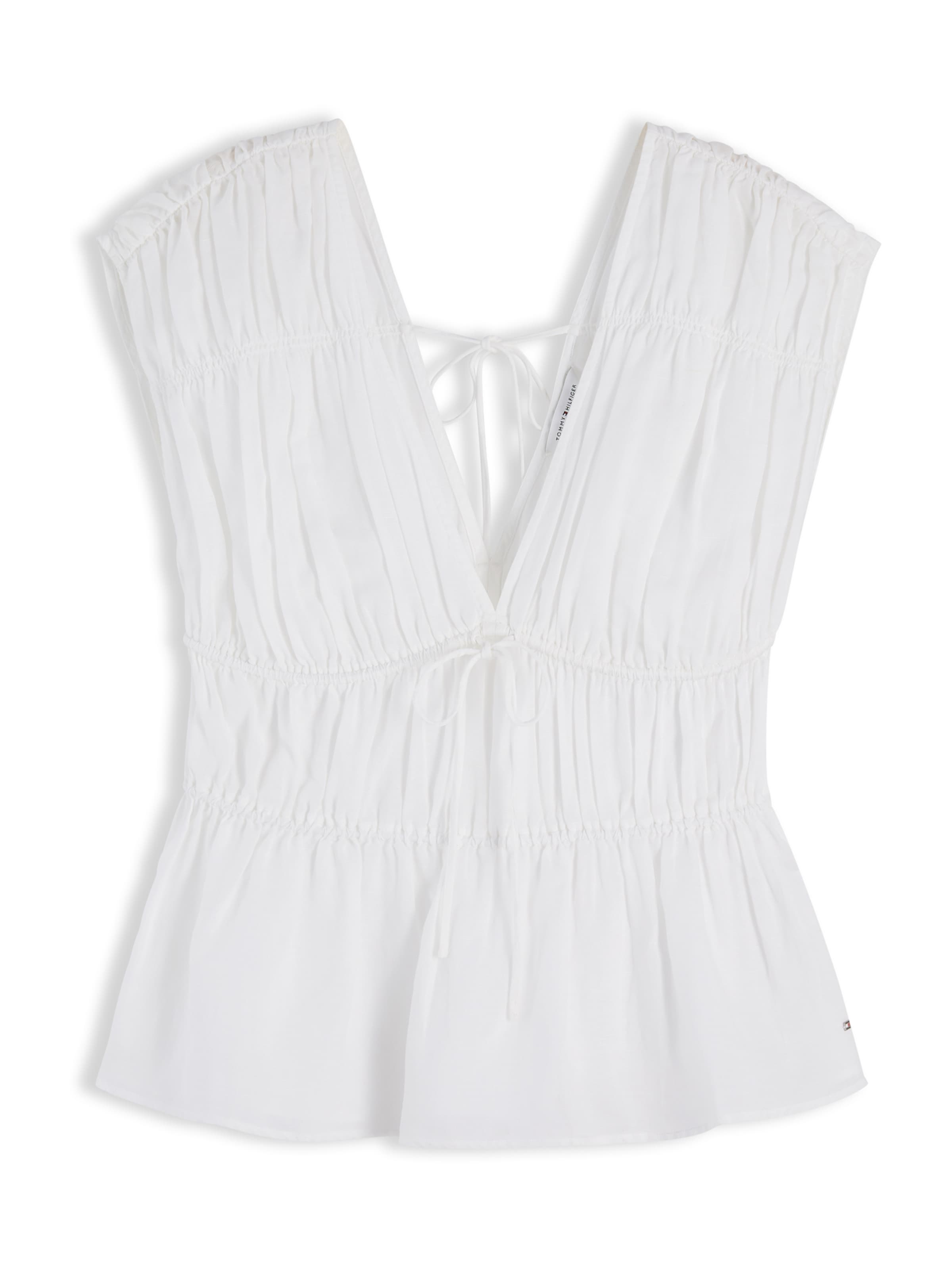 TOMMY HILFIGER Топ в Белый: спереди