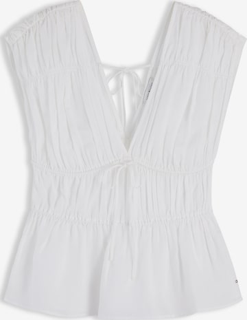 TOMMY HILFIGER Топ в Белый: спереди