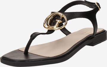 Tongs 'MIRY' GUESS en noir : devant