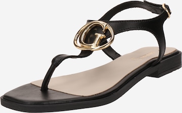 GUESS T-Bar Sandals 'MIRY' in Black: front